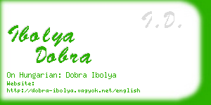 ibolya dobra business card